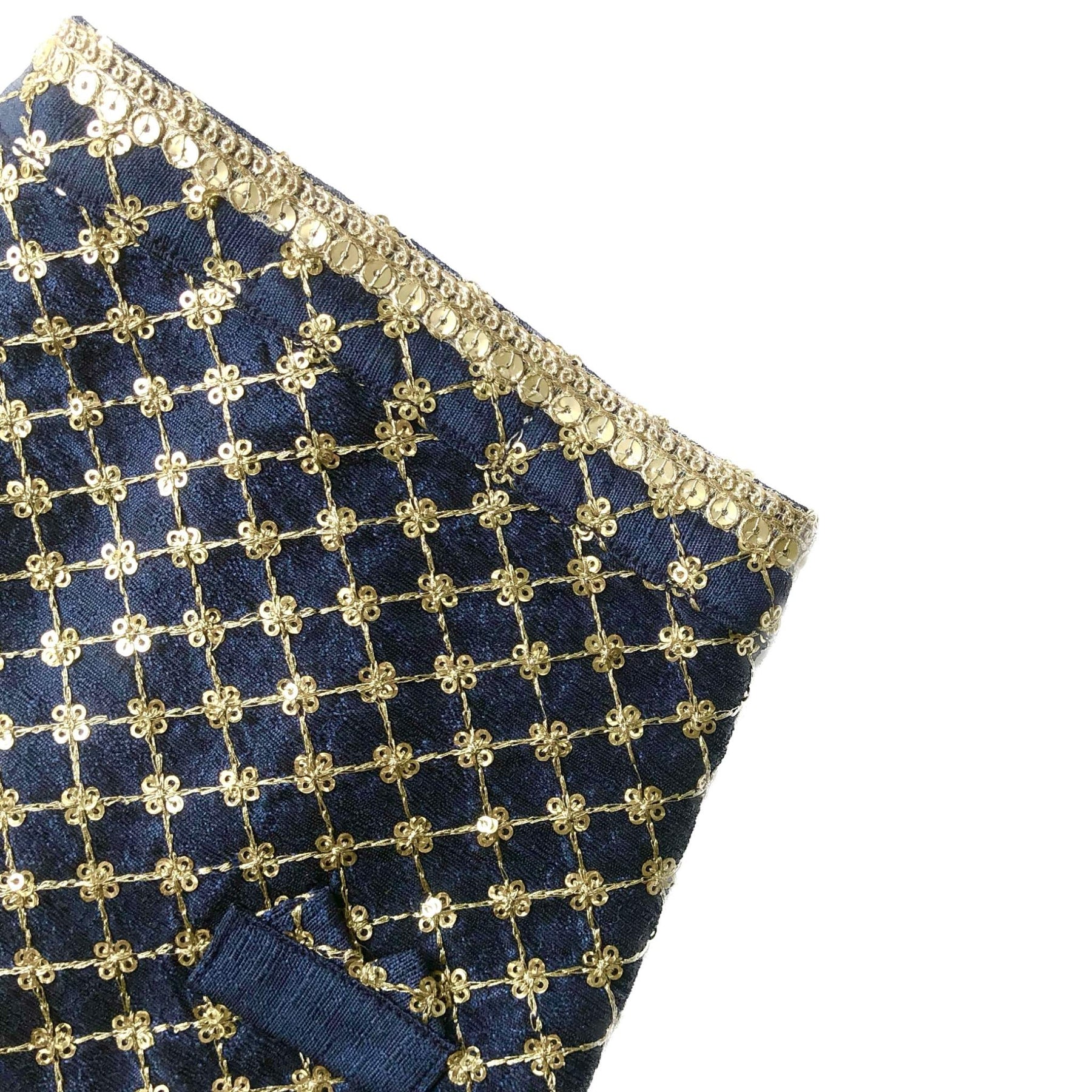NAVY GOLD DOG SHERWANI