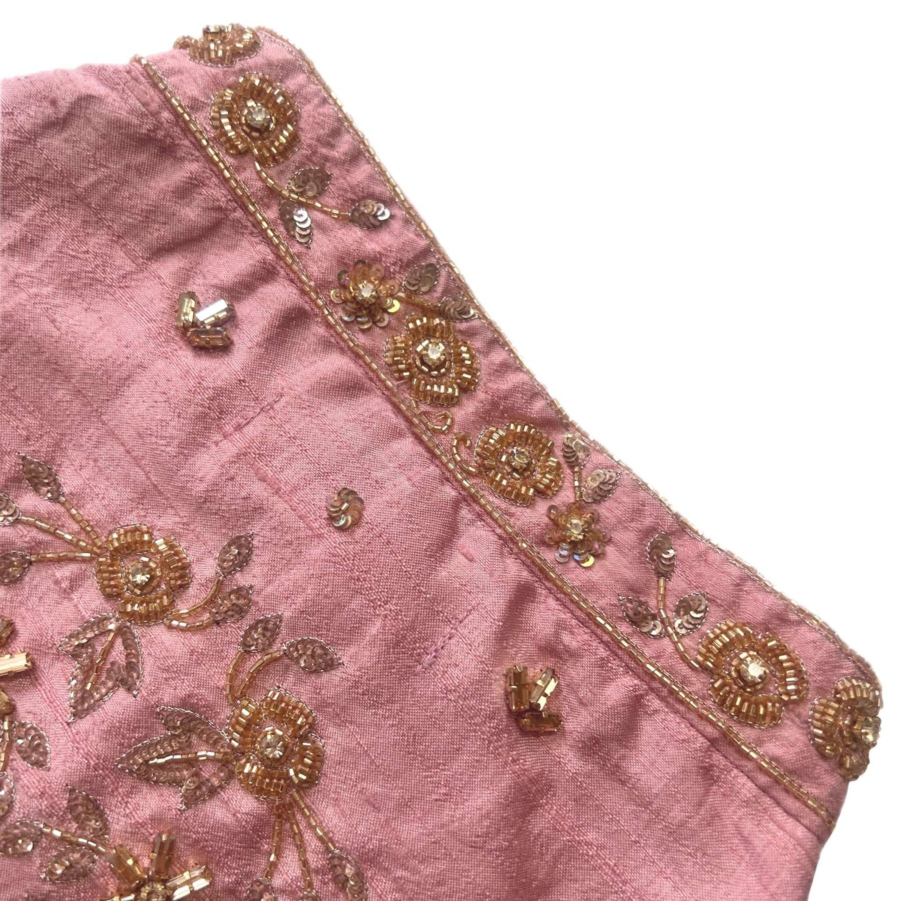 PINK HAND EMBROIDERED GOLD FLOWERS DOG SHERWANI