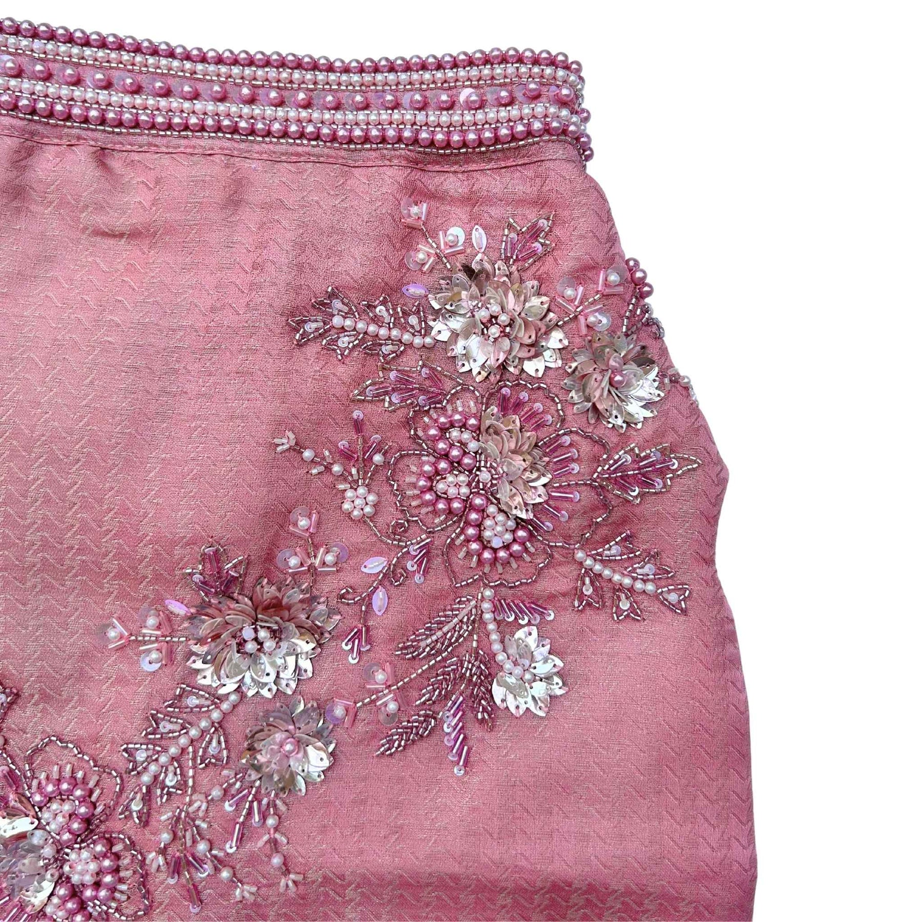 GULMARG PEARL PINK HAND EMBROIDERED DOG SHERWANI
