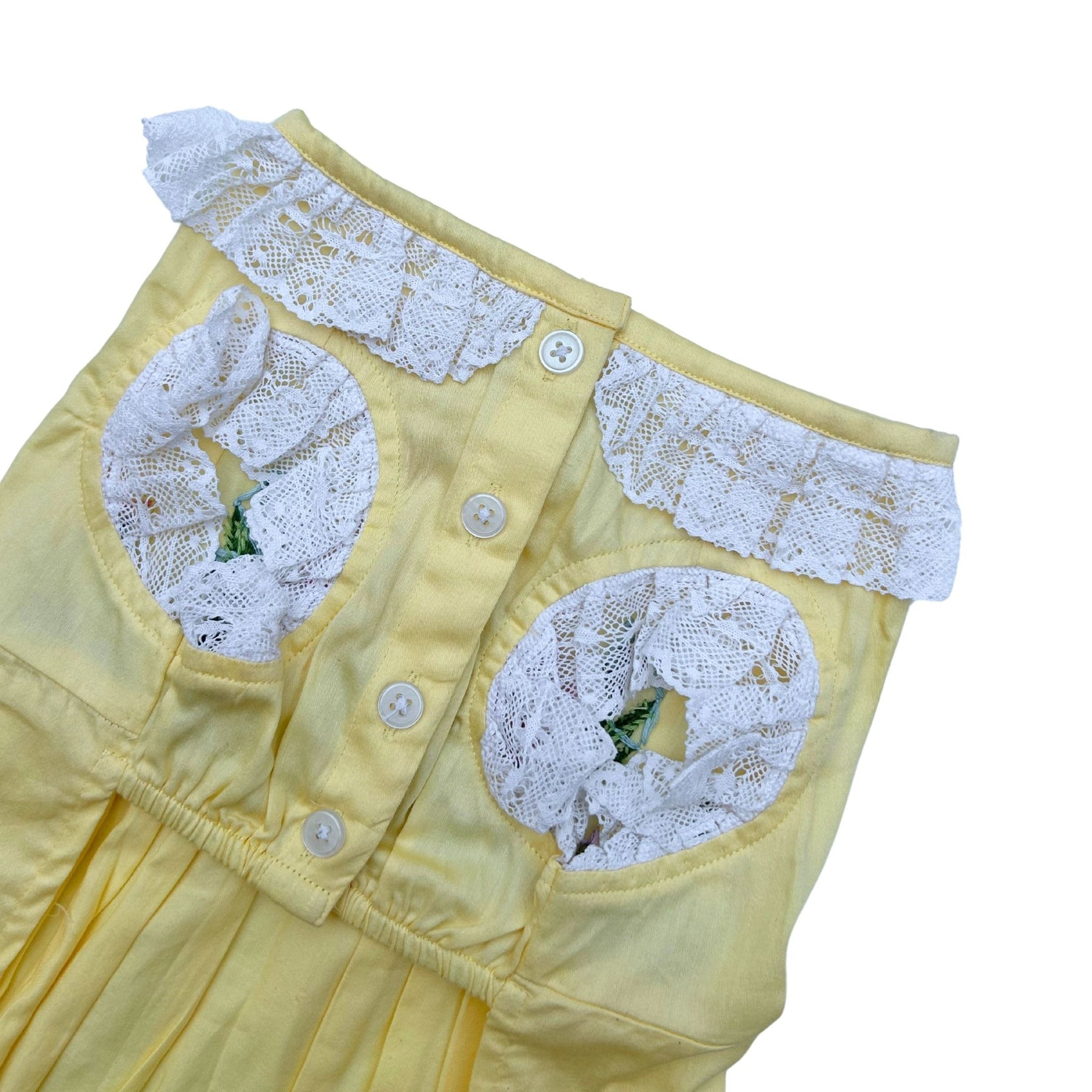 LEMON BLOOM AND RIBBON DRESS FOR DOGS AND CATS