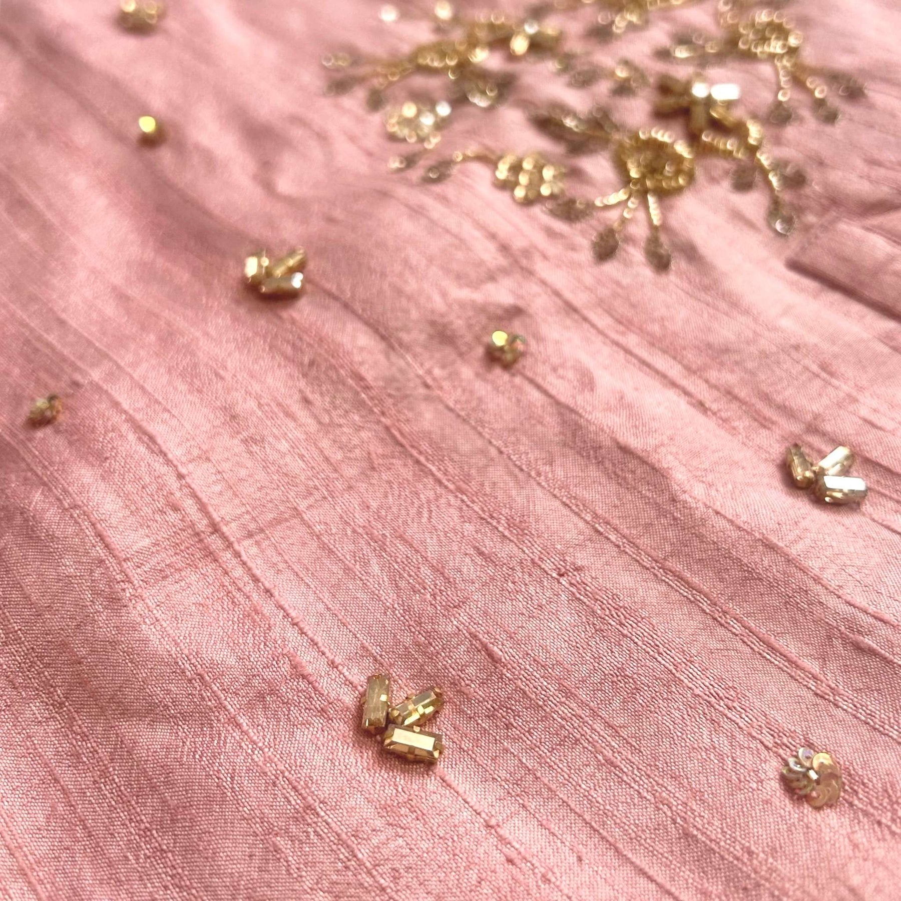 PINK HAND EMBROIDERED GOLD FLOWERS DOG SHERWANI