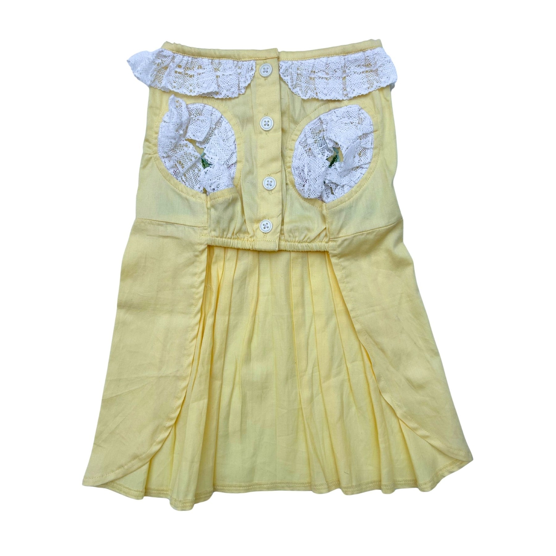 LEMON BLOOM AND RIBBON DRESS FOR DOGS AND CATS