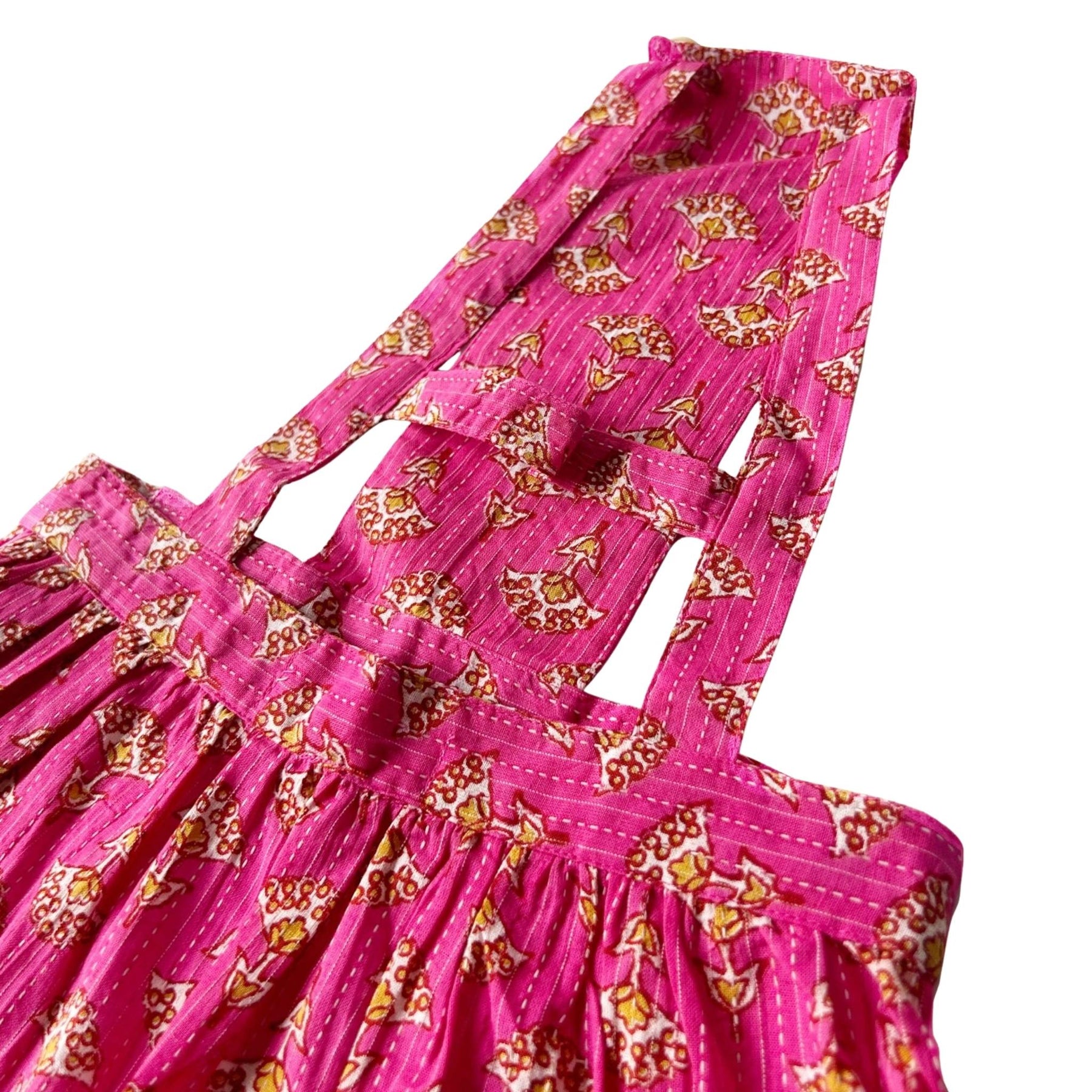 PINK BUTTI DOG DRESS