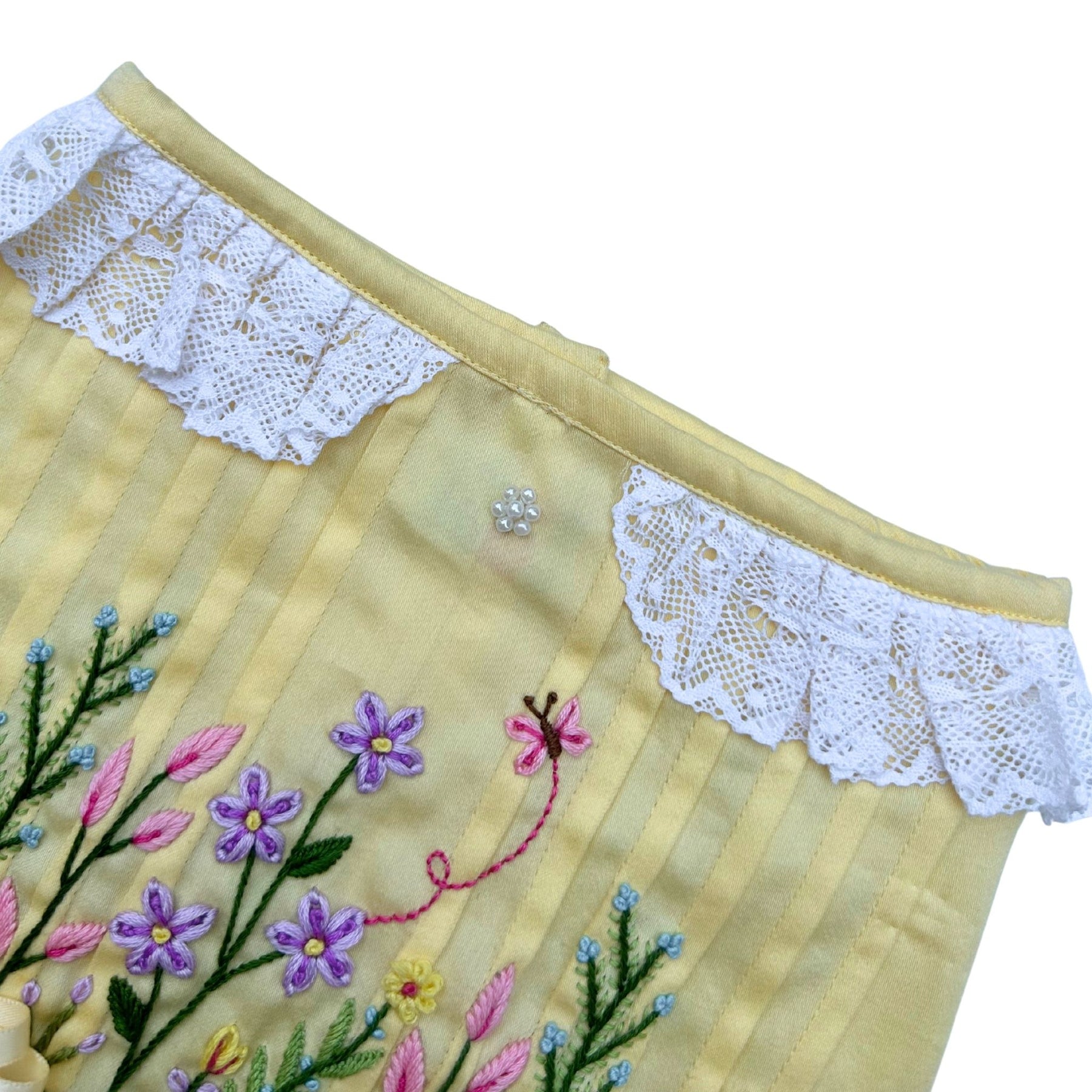 LEMON BLOOM AND RIBBON DRESS FOR DOGS AND CATS