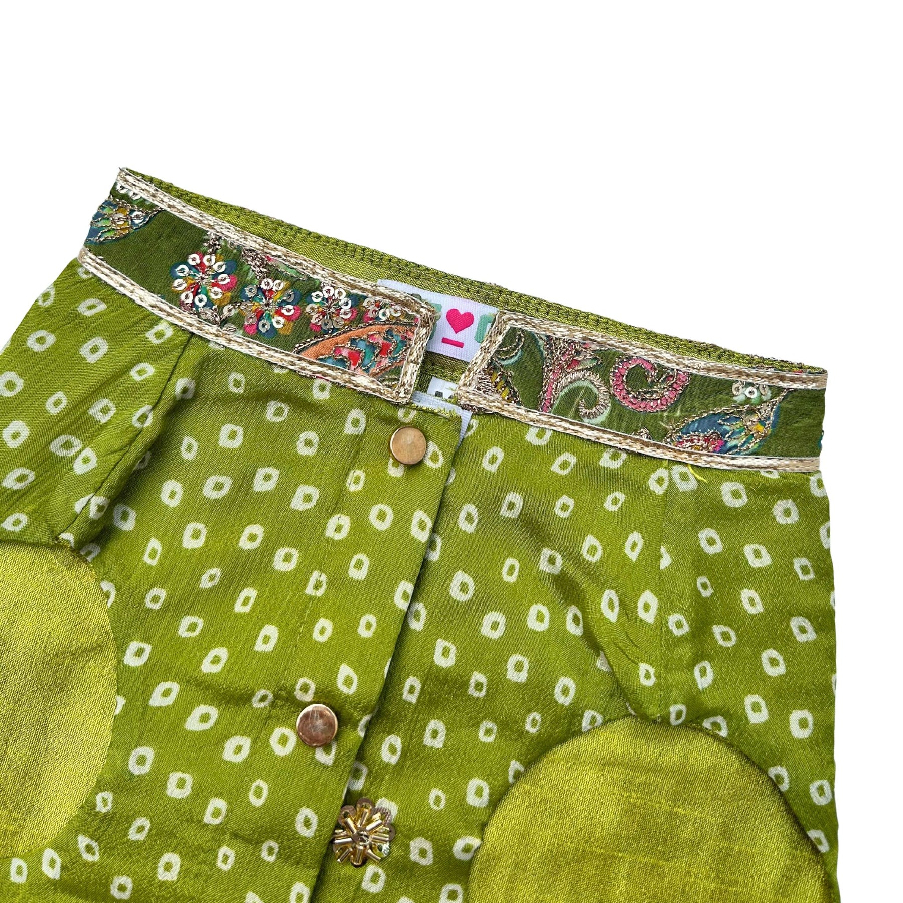 MEHENDI GREEN BANDHANI SHERWANI FOR DOGS AND CATS