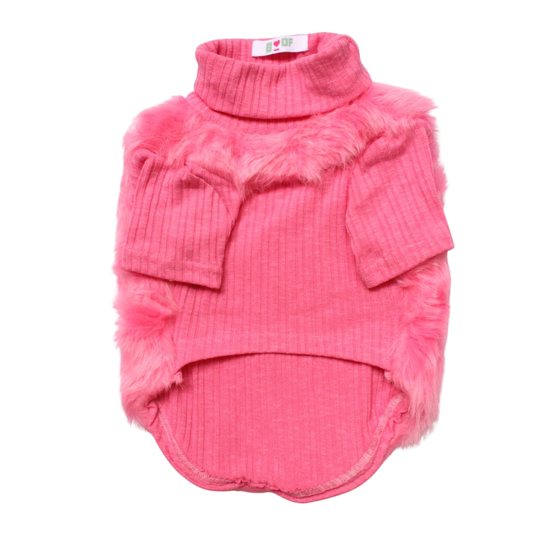 FAUX FUR DOG SWEATER