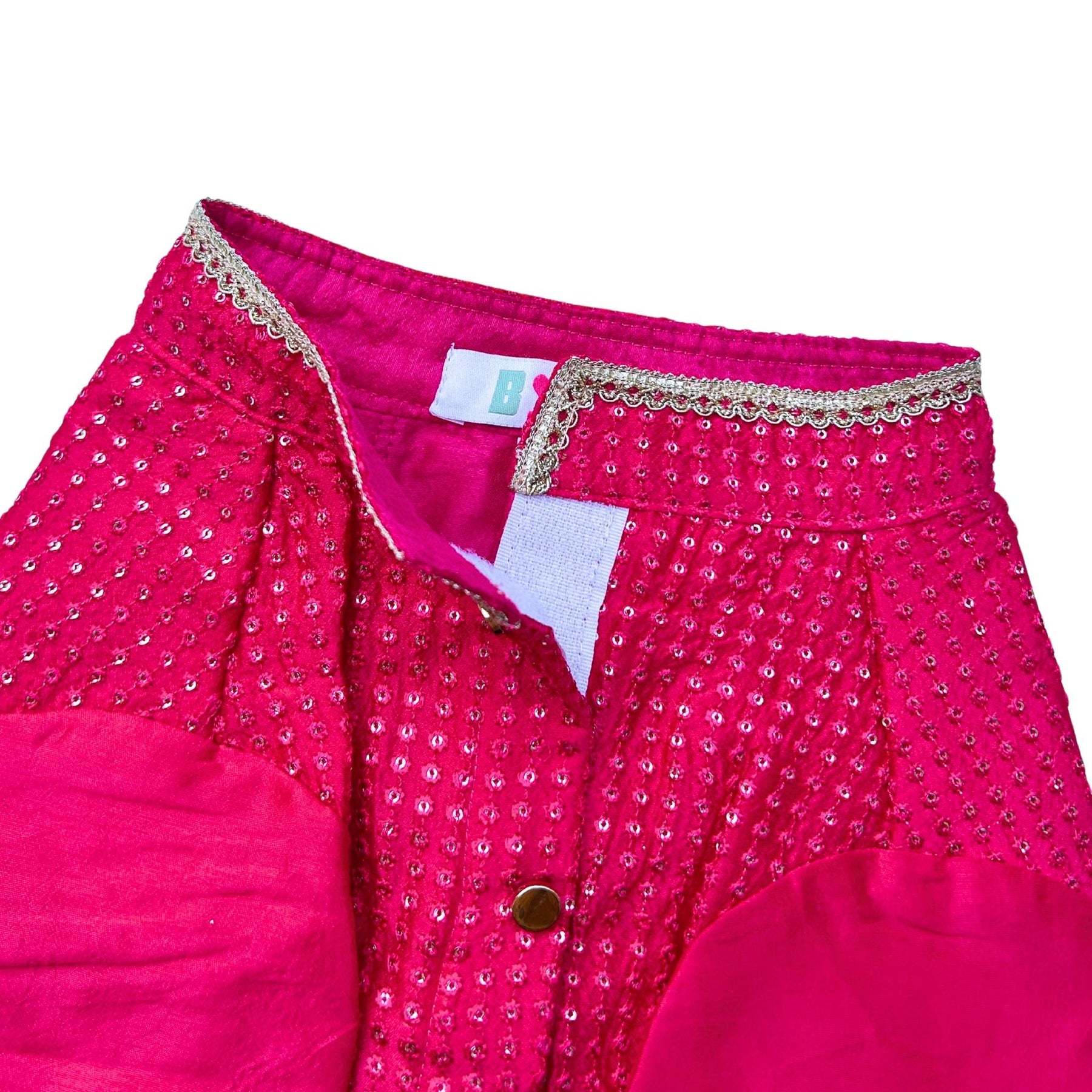 RANI PINK SITARA KOTI KURTA FOR DOGS AND CATS