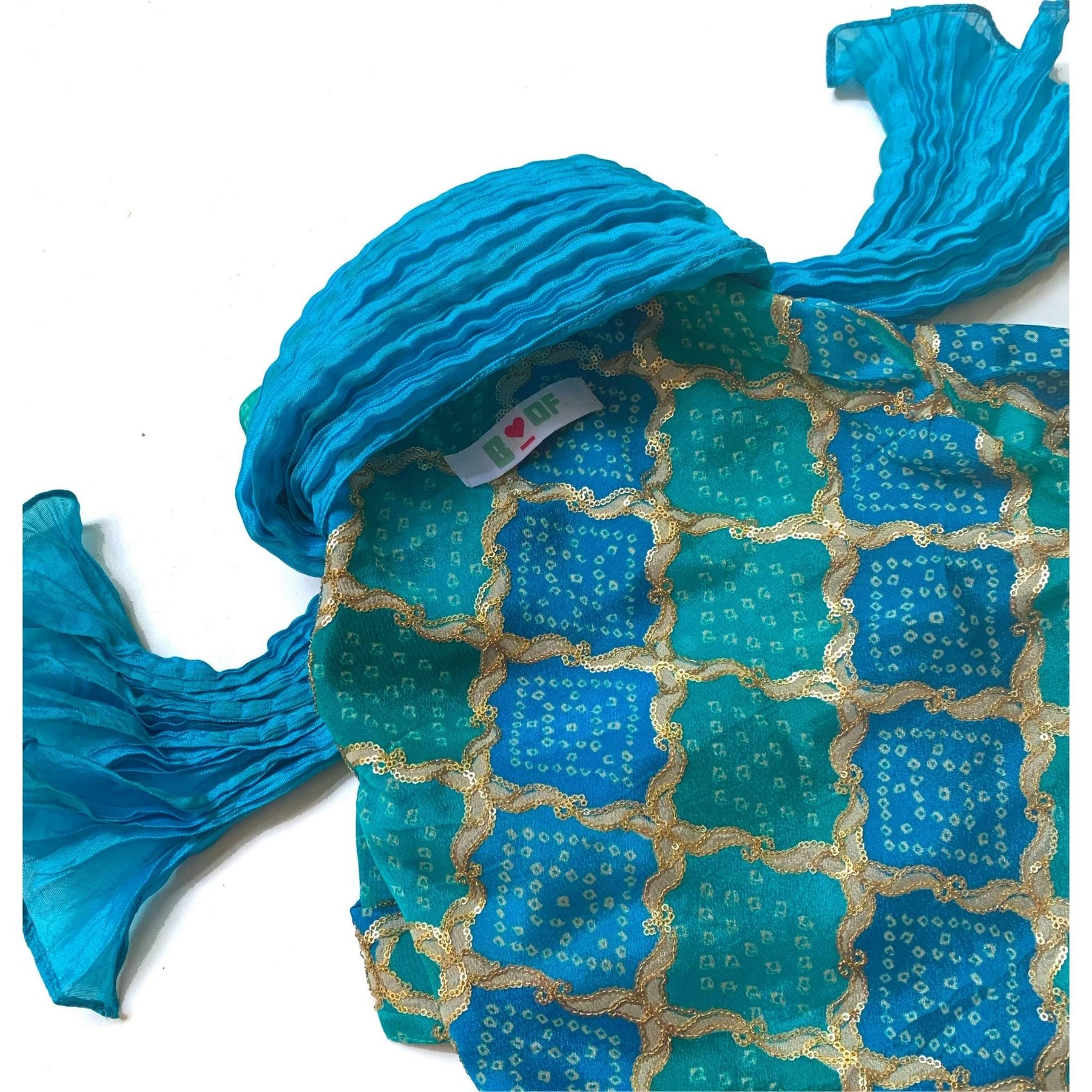 SHADES OF BLUE DOG KURTA