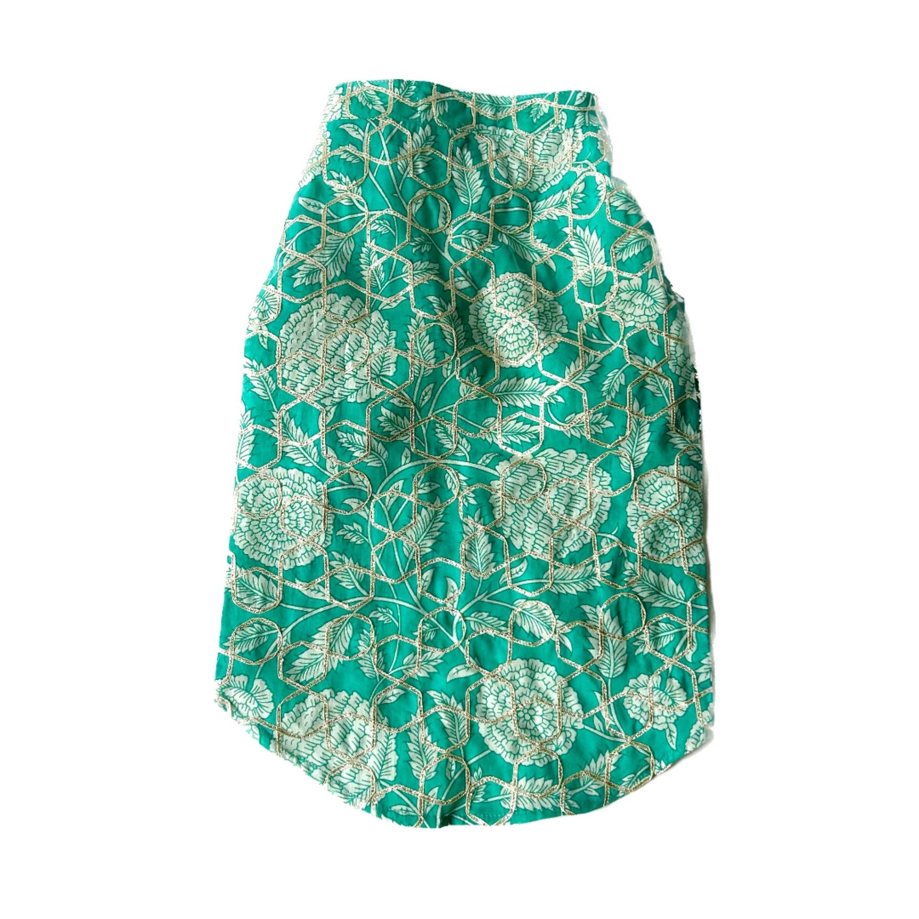 GREEN GARLAND GOTA DOG KURTA