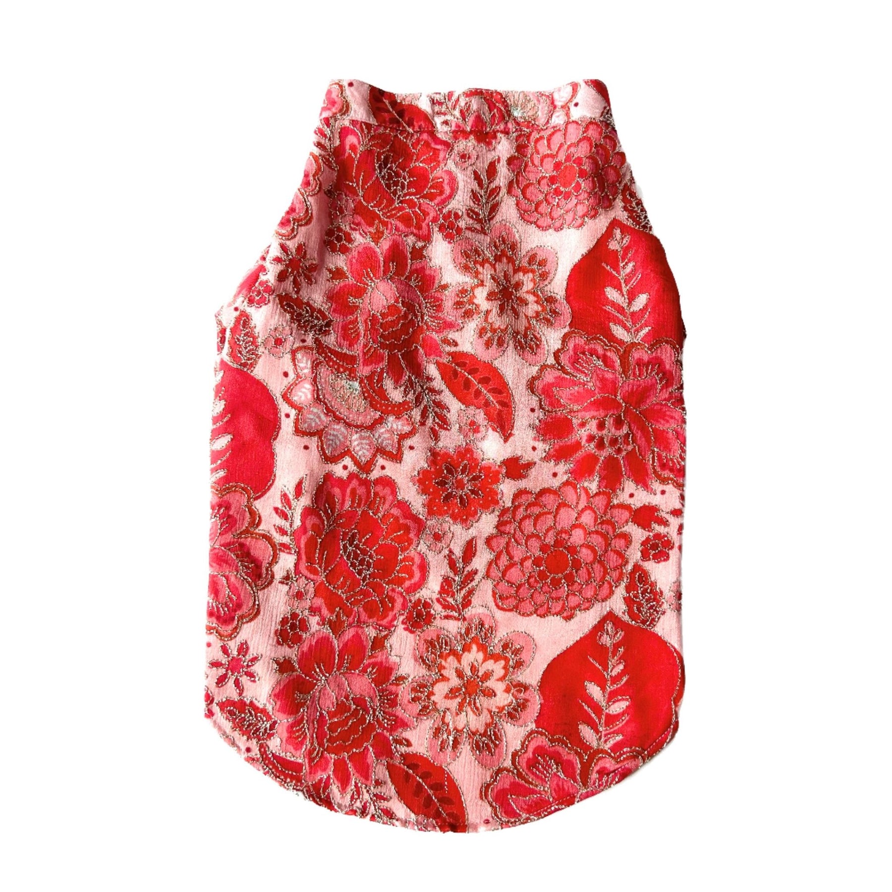 RED BLOSSOM DOG KURTA