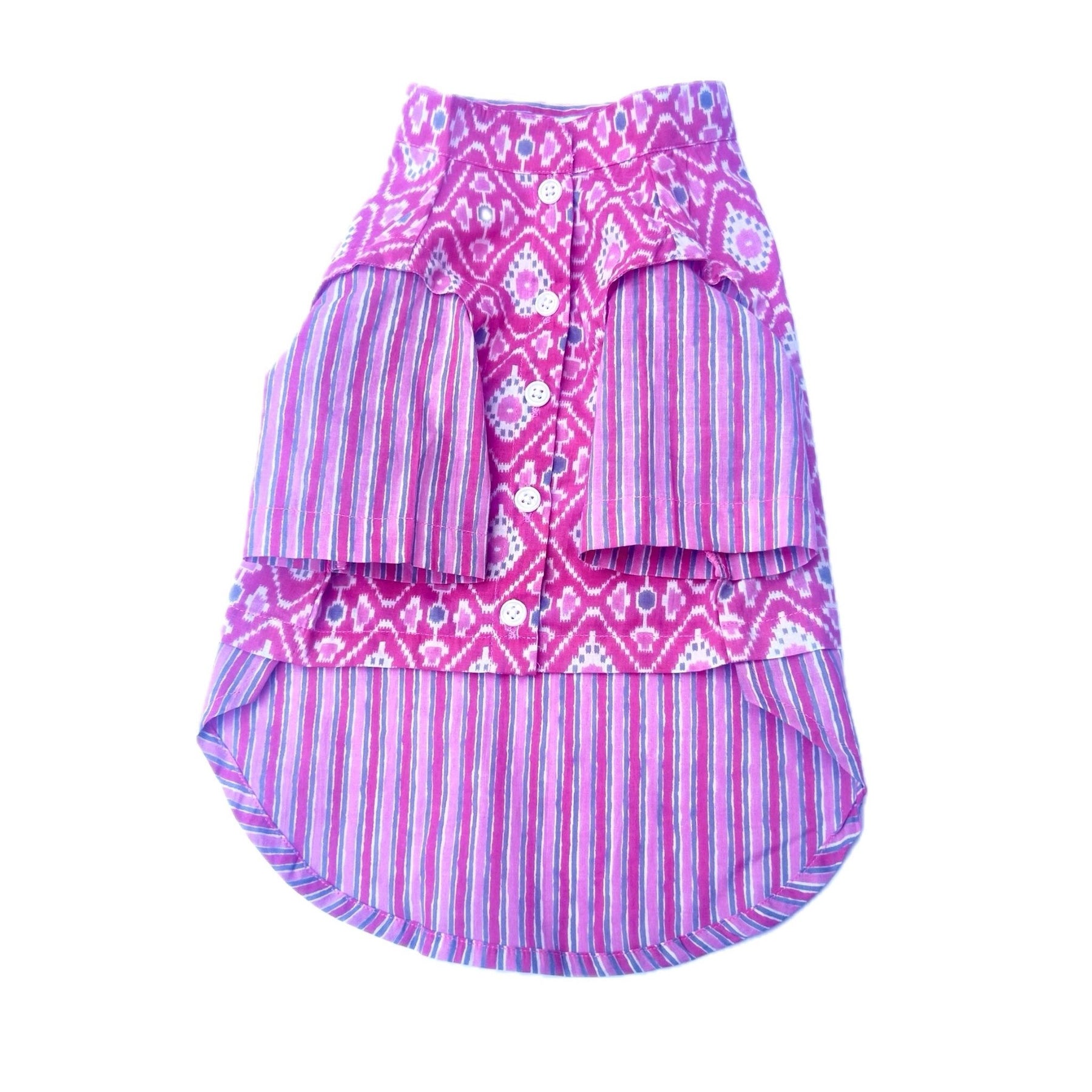 PINK WAISTCOAT DOG KURTA