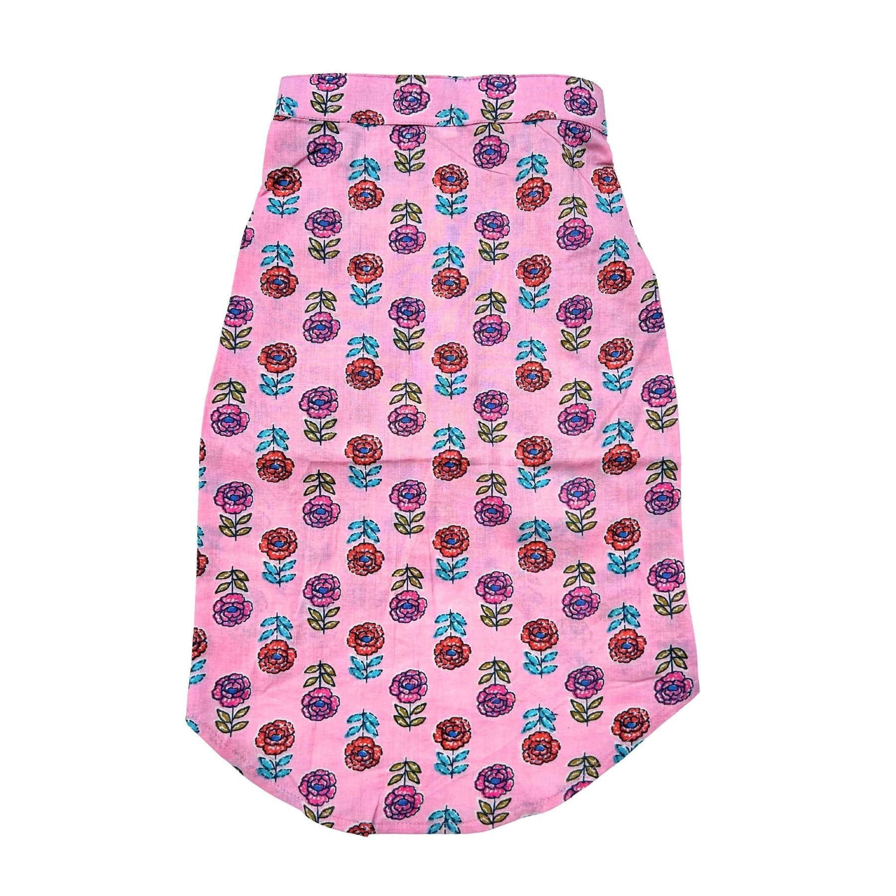 PINK GULAB COTTON KURTA + BONE RAKHI FOR DOGS AND CATS