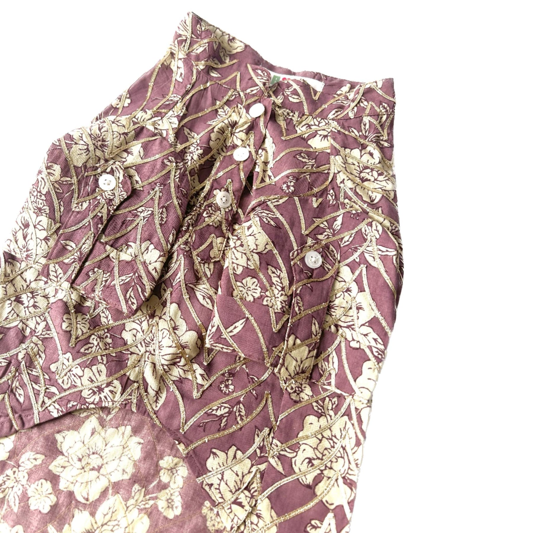 PURPLE GARLAND GOTA DOG KURTA
