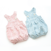 PASTEL CHECK DOG ONESIE
