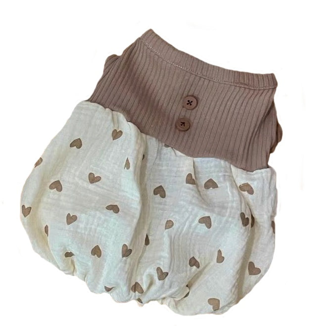 RIB HEART DOG DRESS
