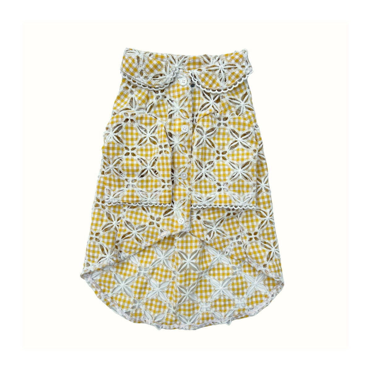 SUMMER BREEZE FLORAL SHIRT + CROCHET HEART SQUEAKY FOR DOGS AND CATS