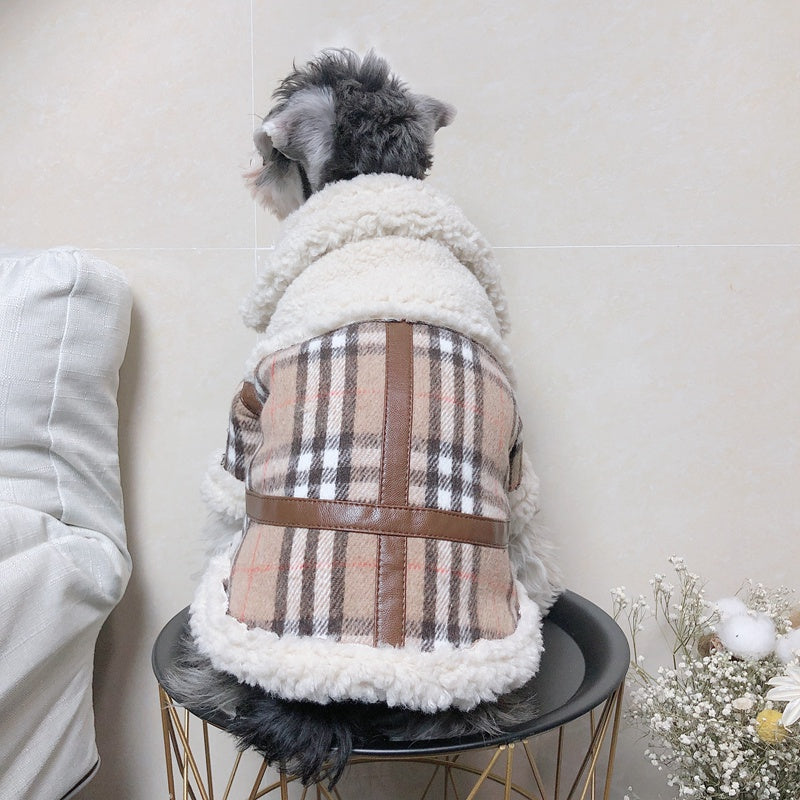 BRITISH PLAID PRINT JACKET