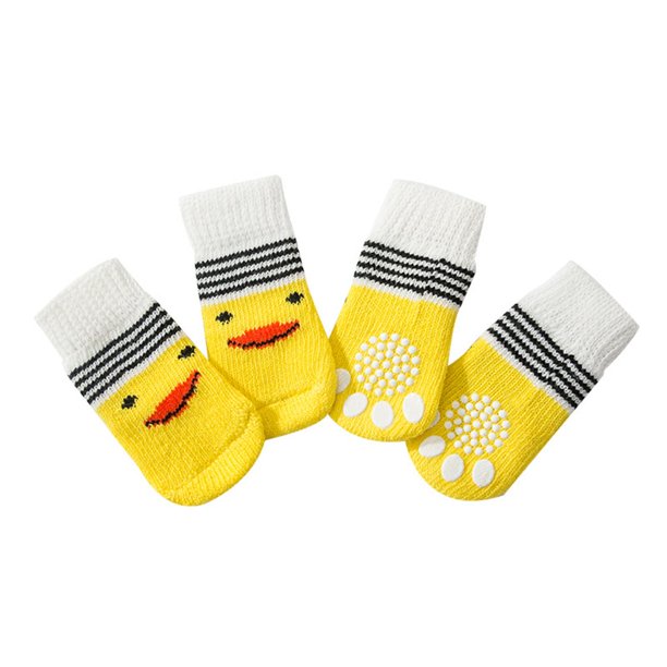 STRIPPED DUCKLING DOG SOCKS
