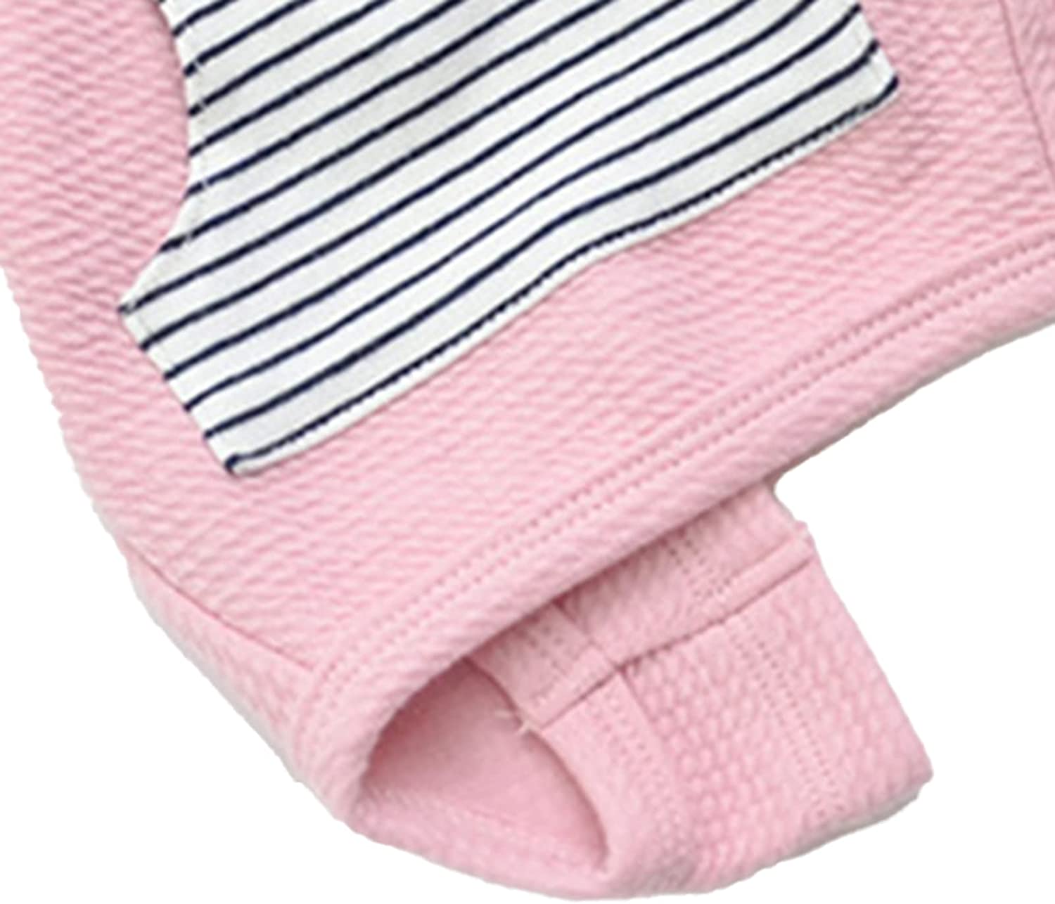 CONTRAST STRIPE DOG ONESIE