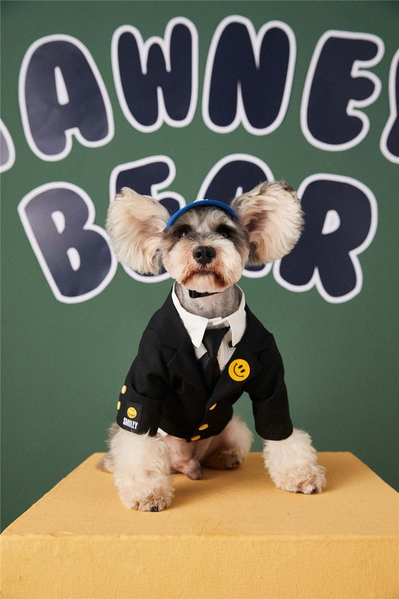 SMILEY DOG TUXEDO