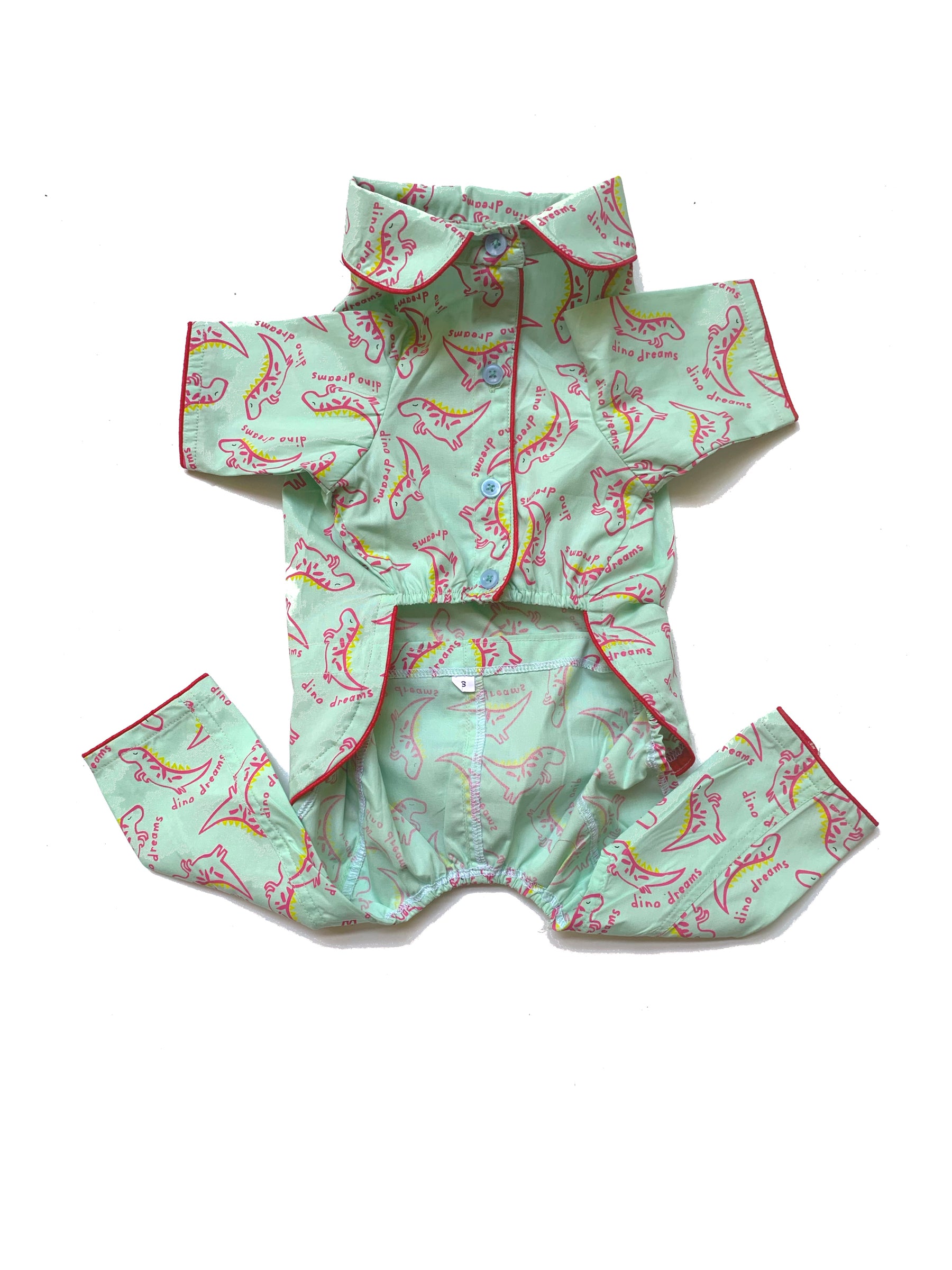 DINASAUR SWEET DREAMS DOG NIGHTSUIT