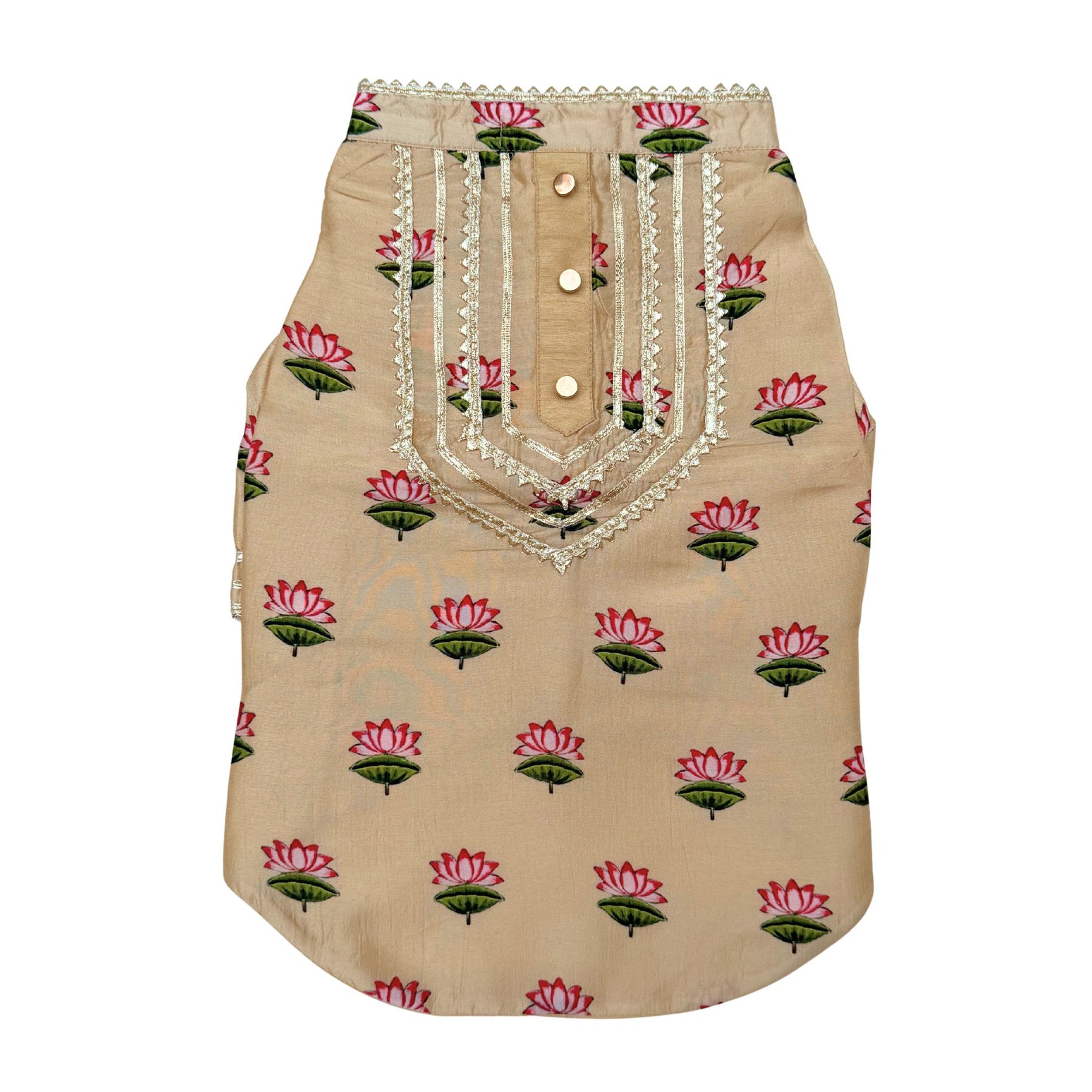 RAJKAMAL BEIGE KURTA FOR DOGS AND CATS