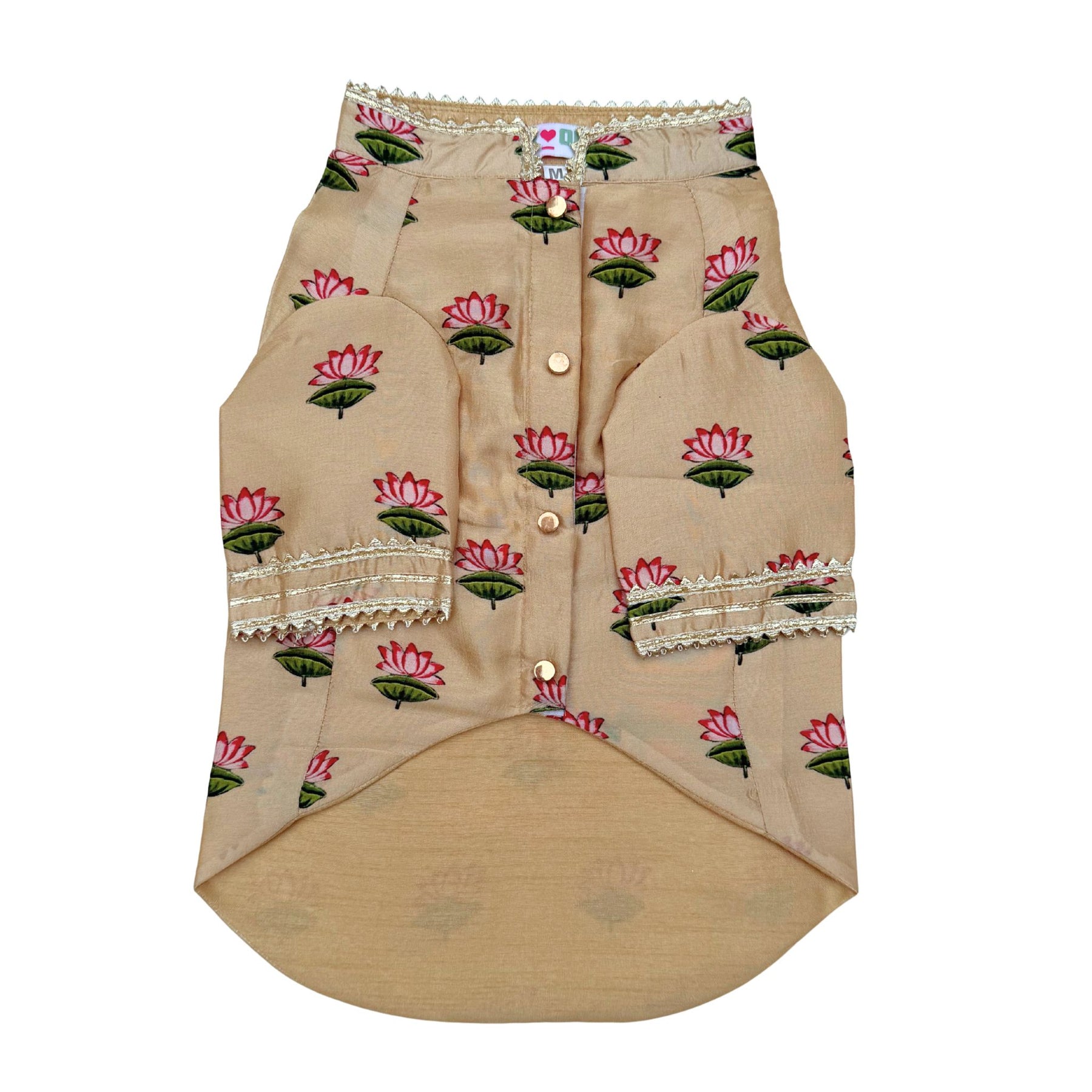 RAJKAMAL BEIGE KURTA FOR DOGS AND CATS