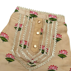 RAJKAMAL BEIGE KURTA FOR DOGS AND CATS