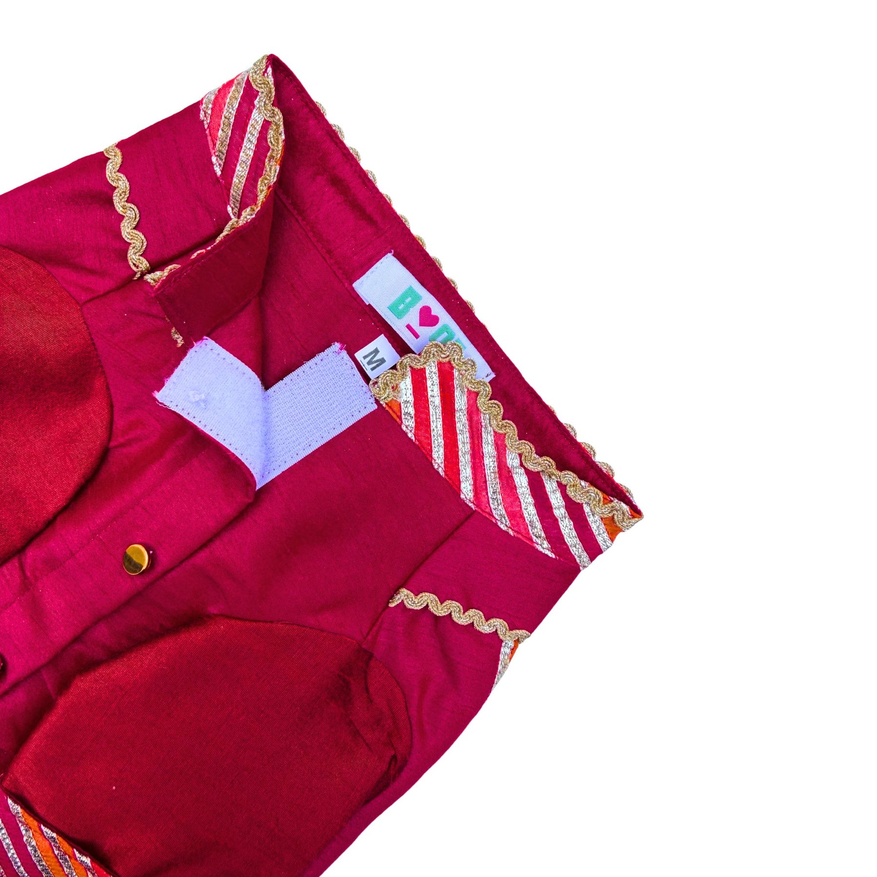 KHANAK CRIMSON RED KURTA FOR DOGS AND CATS