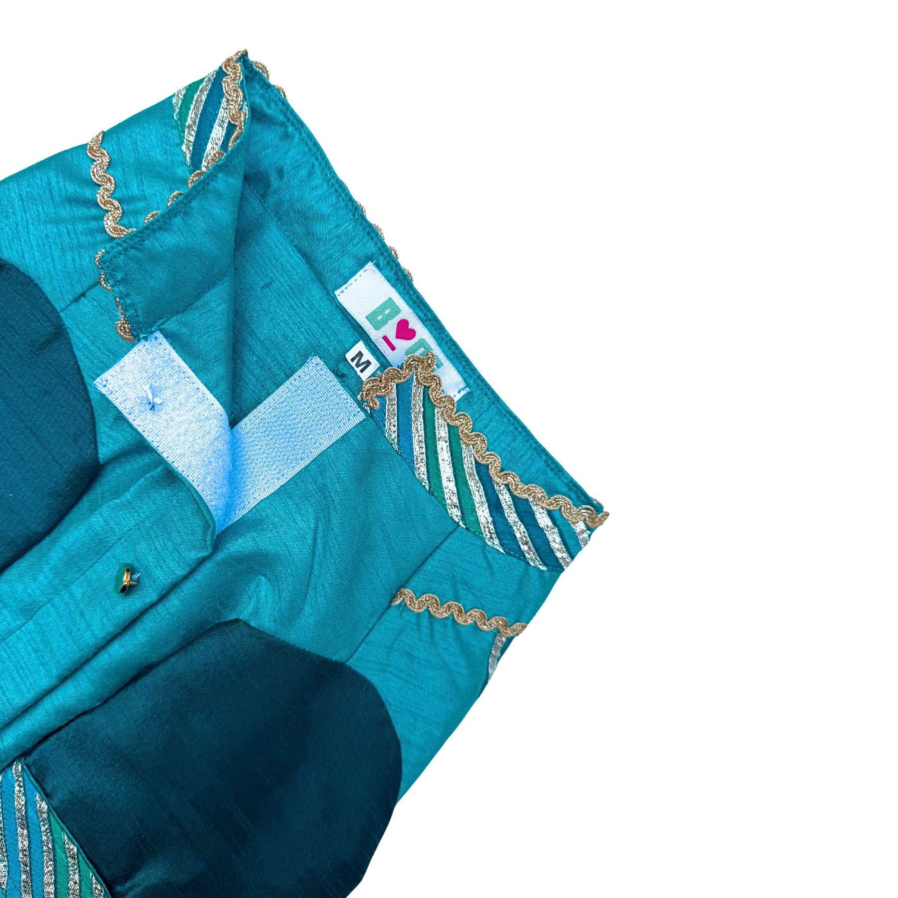 KHANAK TEAL BLUE KURTA FOR DOGS AND CATS