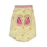 GOLD APPLIQUÉ GOTA PATTI SHERWANI FOR DOGS AND CATS