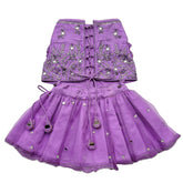 LAVENDER MIRROR BUTI EMBROIDERED LEHENGA FOR DOGS AND CATS