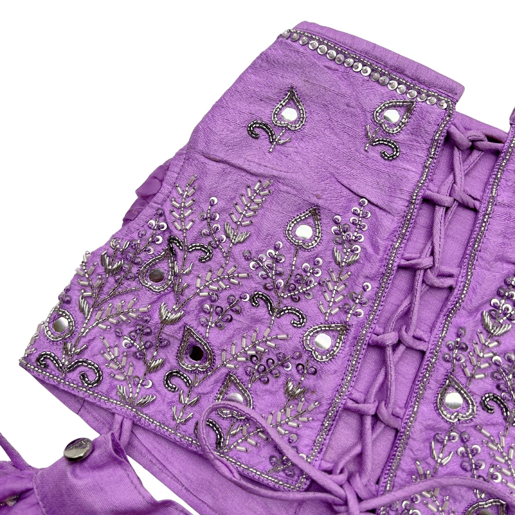 LAVENDER MIRROR BUTI EMBROIDERED LEHENGA FOR DOGS AND CATS