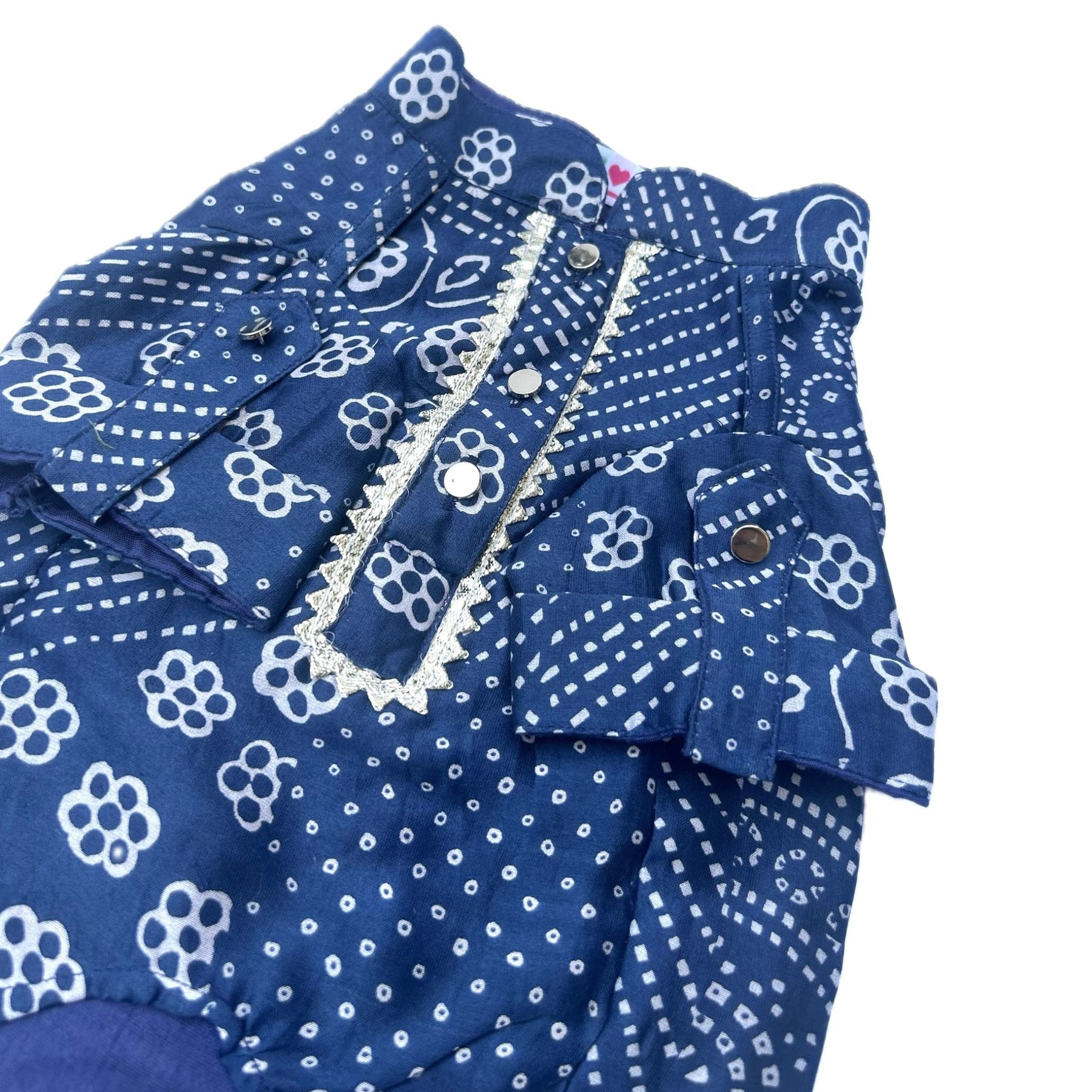 BLUE PATHANI DOG KURTA