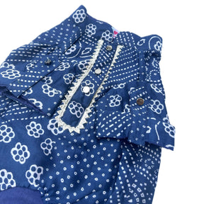 BLUE PATHANI DOG KURTA