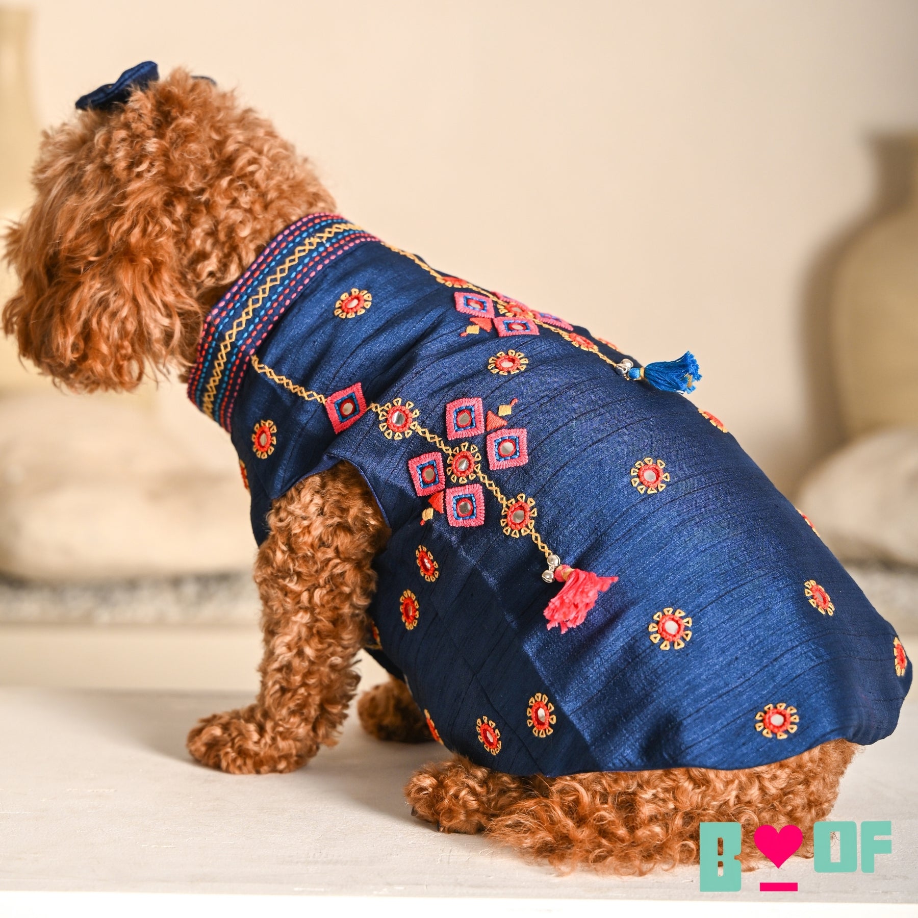 NAVRATRI KUTCH HAND EMBROIDERED SHERWANI FOR DOGS AND CATS