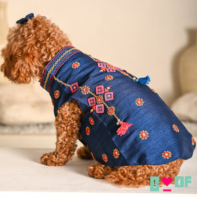NAVRATRI KUTCH HAND EMBROIDERED SHERWANI FOR DOGS AND CATS