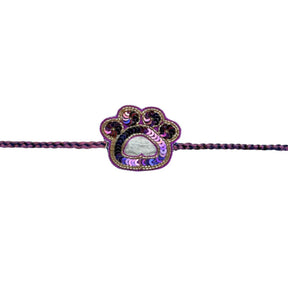 LITTLE NAWAB PURPLE SHERWANI + LILAC PAW-SOME RAKHI FOR DOGS AND CATS