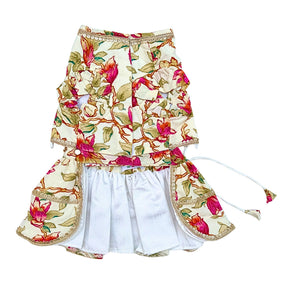 PHOOLJAAL OFF-WHITE LEHENGA FOR DOGS AND CATS