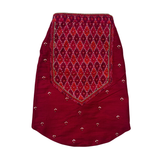 RED IKAT HAND EMBROIDERED SHERWANI FOR DOGS AND CATS