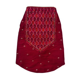 RED IKAT HAND EMBROIDERED SHERWANI FOR DOGS AND CATS