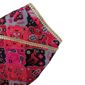 PATOLA BLACK KURTA FOR DOGS AND CATS