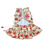 PHOOLJAAL OFF-WHITE LEHENGA FOR DOGS AND CATS