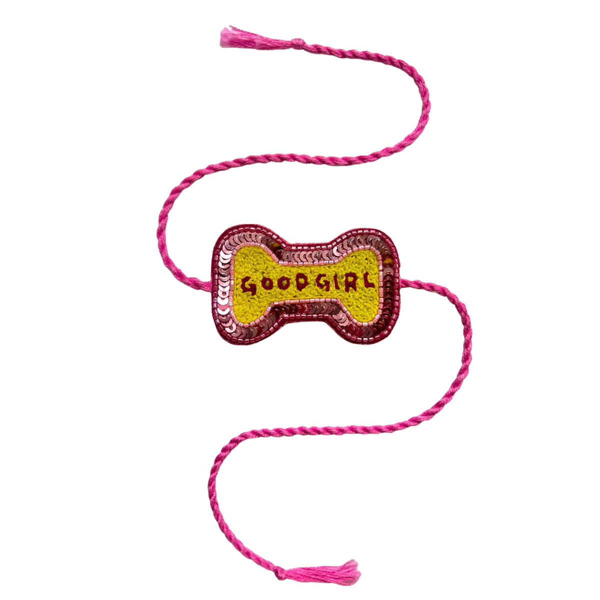 GOOD GIRL PINK BONE RAKHI FOR DOGS AND CATS