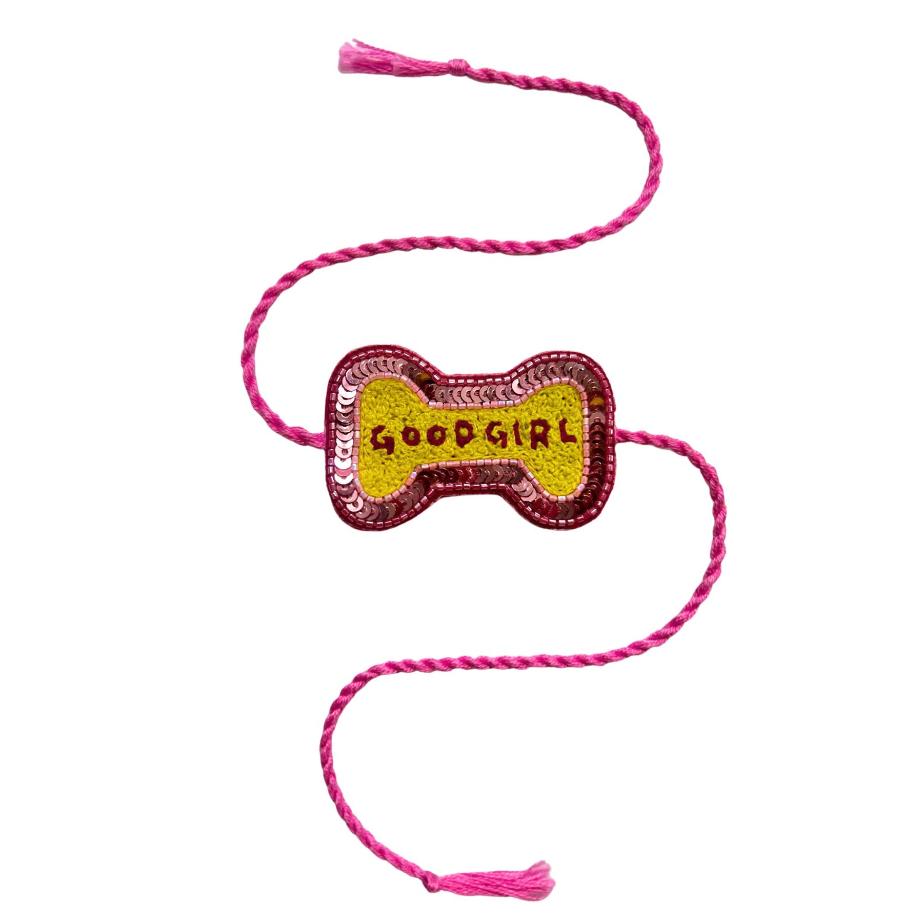 GOOD GIRL PINK BONE RAKHI FOR DOGS AND CATS