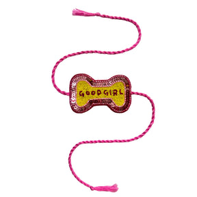 GOOD GIRL PINK BONE RAKHI FOR DOGS AND CATS