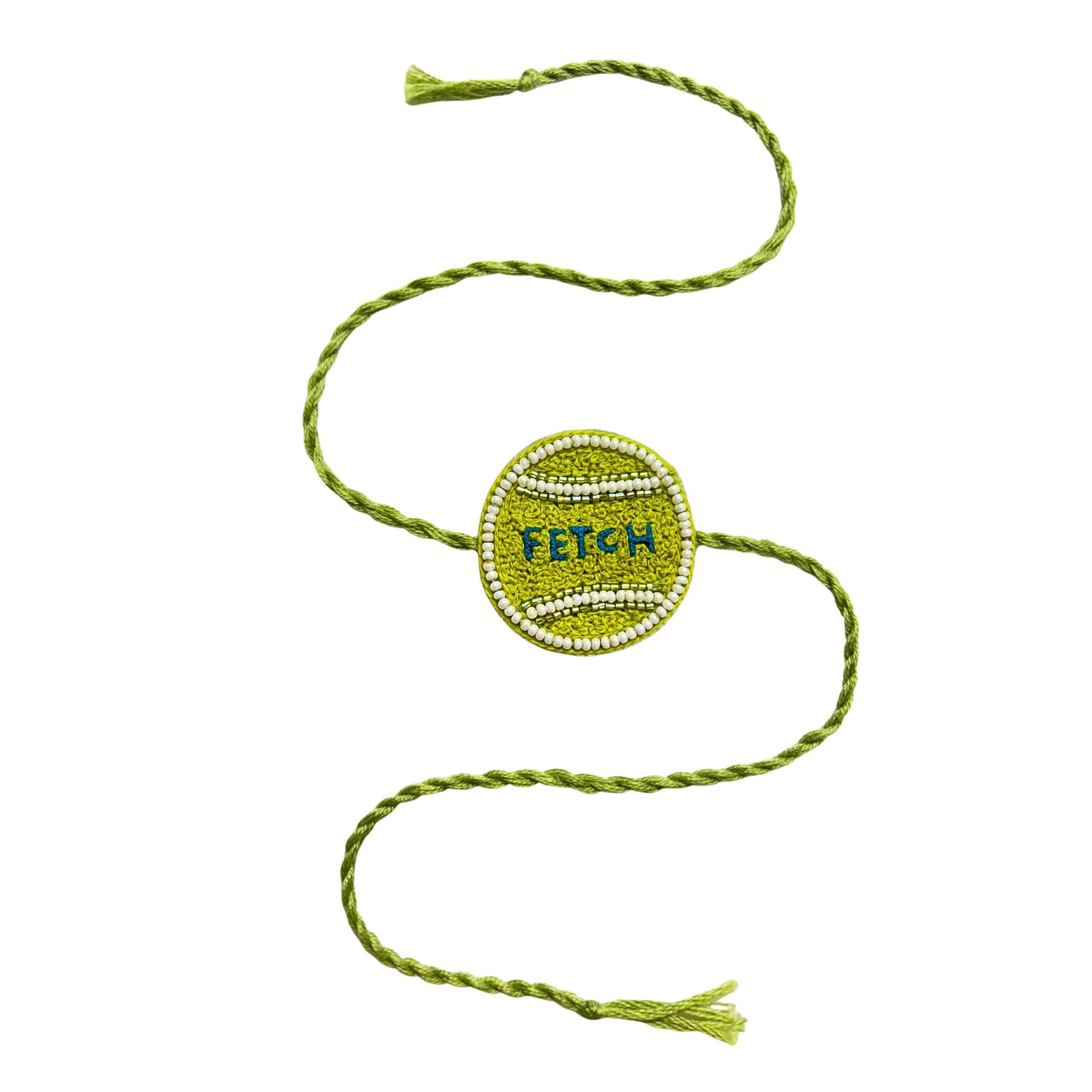 GREEN FETCH BALL RAKHI FOR DOGS AND CATS