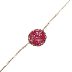 ROYAL ROSE VELVET SHERWANI + PINK PAW RAKHI FOR DOGS AND CATS