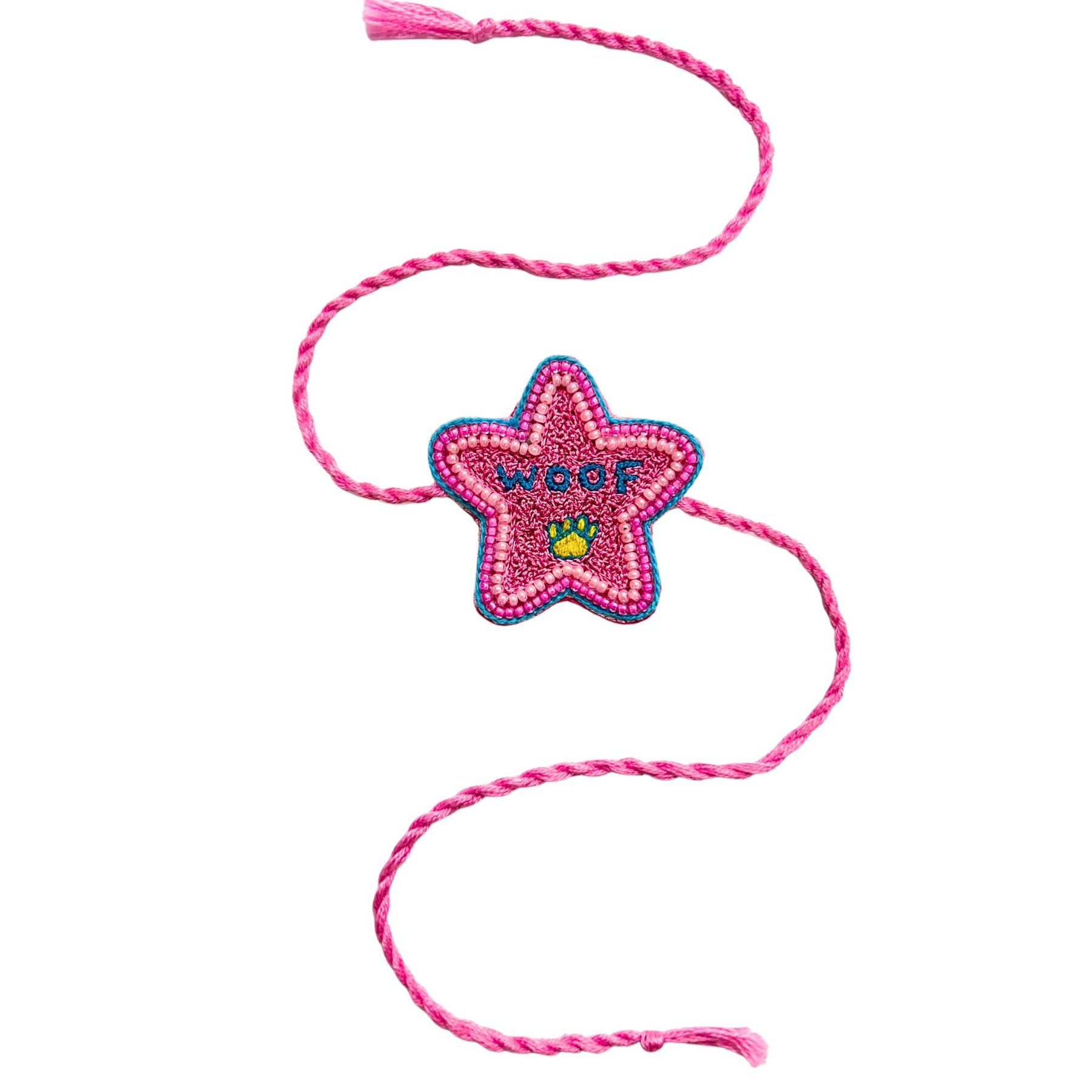 PINK WOOF PAW RAKHI FOR DOGS AND CATS