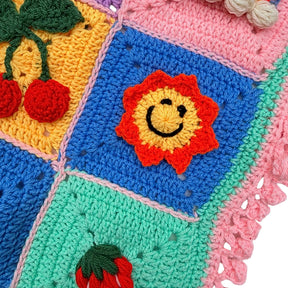 HAPPY PATCH WORK CROCHET JACKET FOR DOGS AND CATS